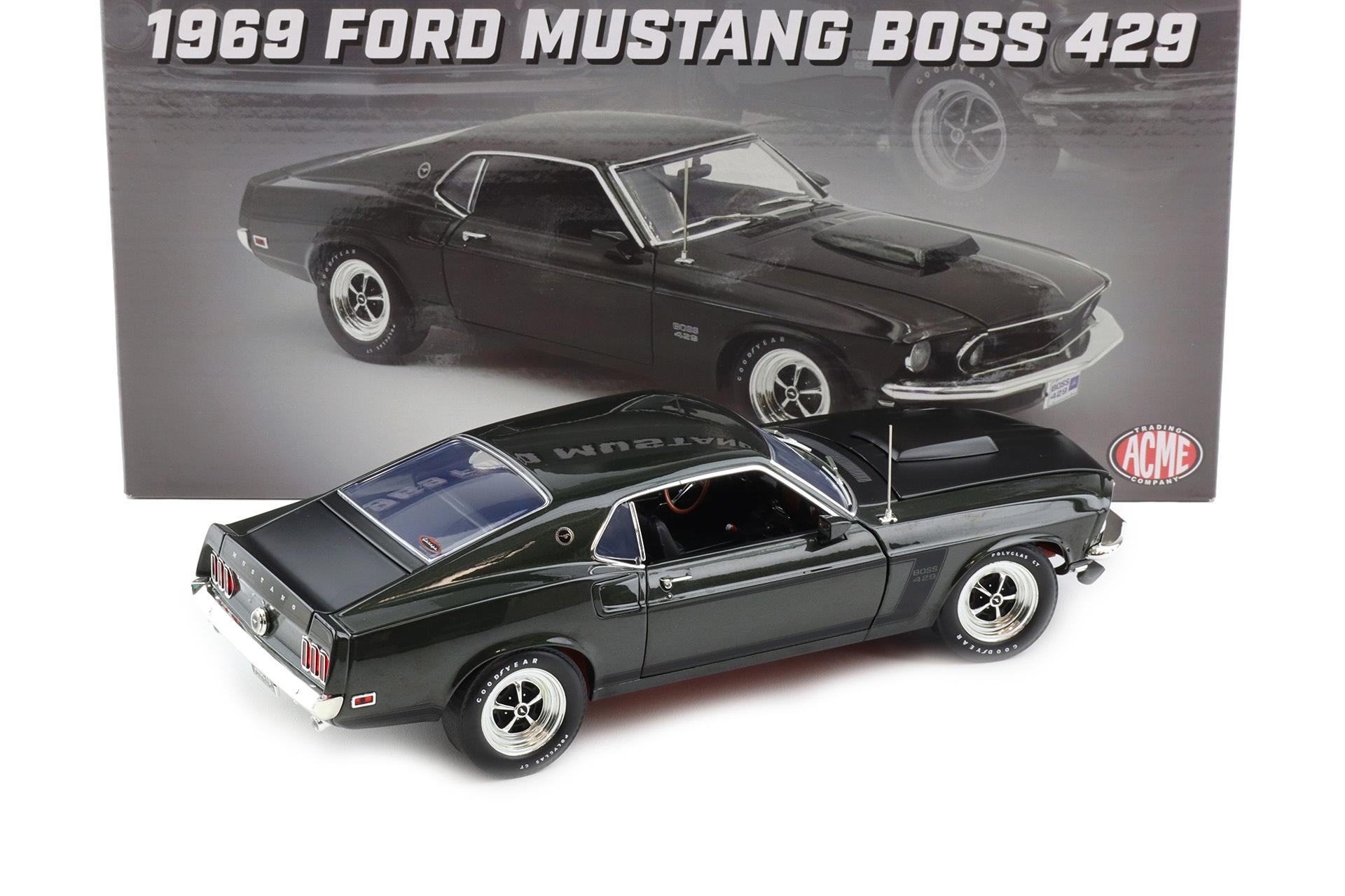 1:18 ACME 1969 Ford Mustang Boss 429 Coupe black Jade Toms Garage Limited 120 pcs.