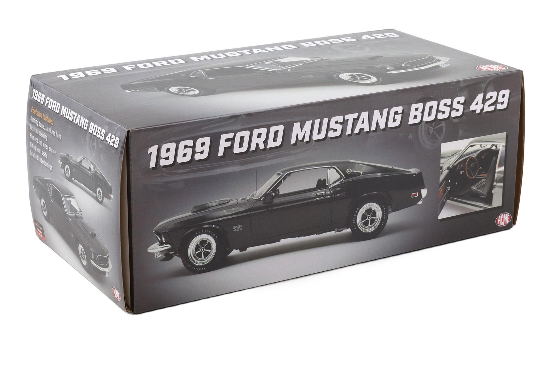 1:18 ACME 1969 Ford Mustang Boss 429 Coupe black Jade Toms Garage Limited 120 pcs.