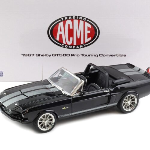 1:18 ACME Exclusive 1967 Shelby GT500 Pro Touring Convertible black - Limited 120 pcs.