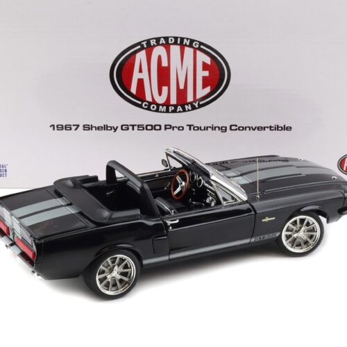 1:18 ACME Exclusive 1967 Shelby GT500 Pro Touring Convertible black - Limited 120 pcs.