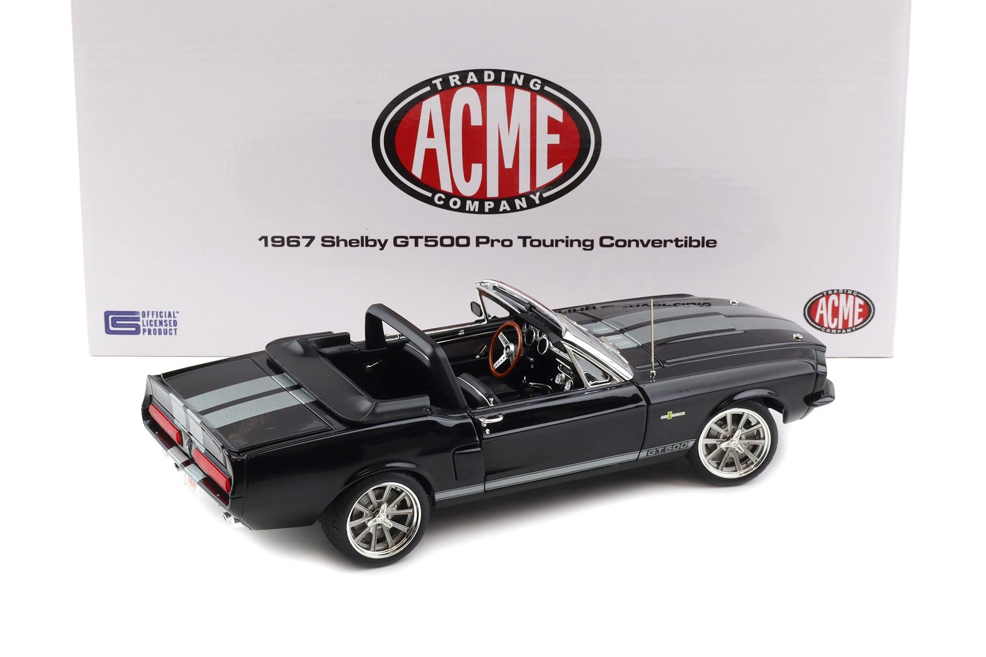 1:18 ACME Exclusive 1967 Shelby GT500 Pro Touring Convertible black - Limited 120 pcs.