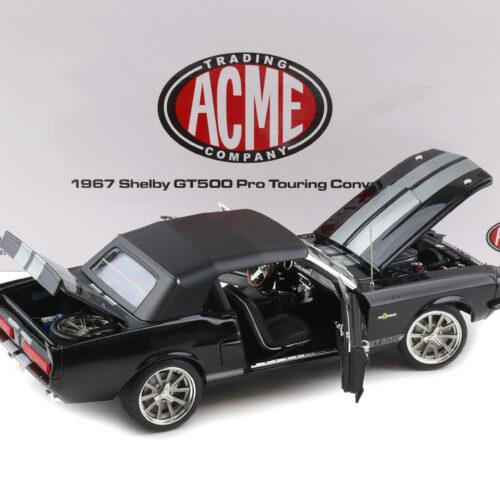 1:18 ACME Exclusive 1967 Shelby GT500 Pro Touring Convertible black - Limited 120 pcs.