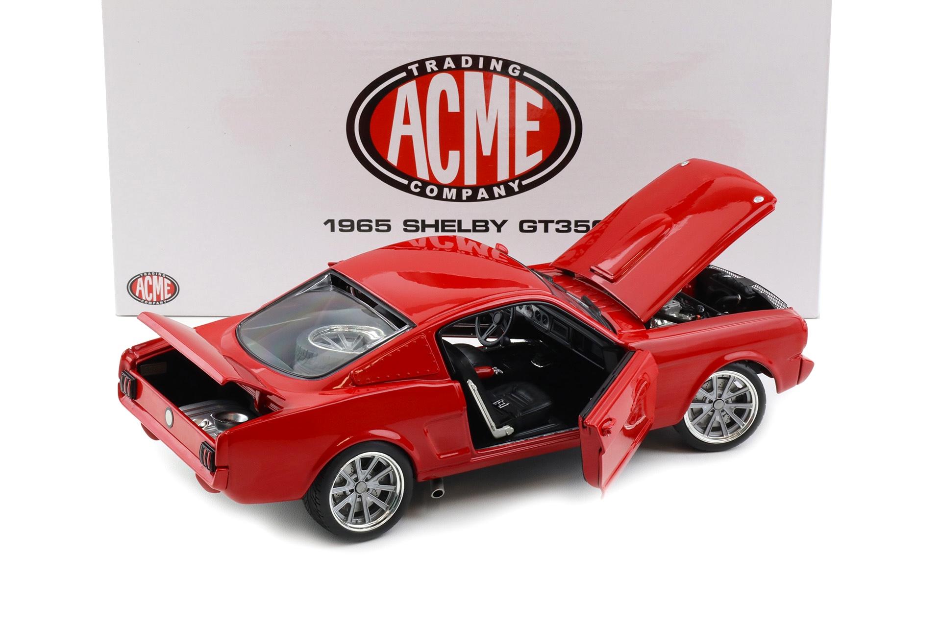 1:18 ACME Exclusive 1965 Shelby GT350R Pro Touring Coupe red - Limited 120 pcs.