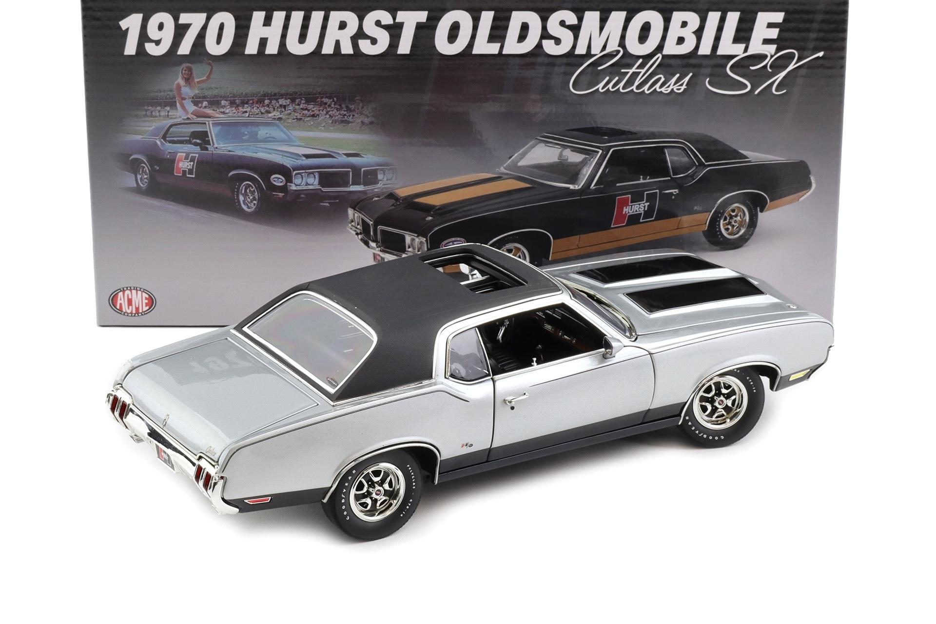 1:18 ACME 1970 Hurst Oldsmobile Cutlass SX Coupe silver Toms Garage - Limited 120 pcs.