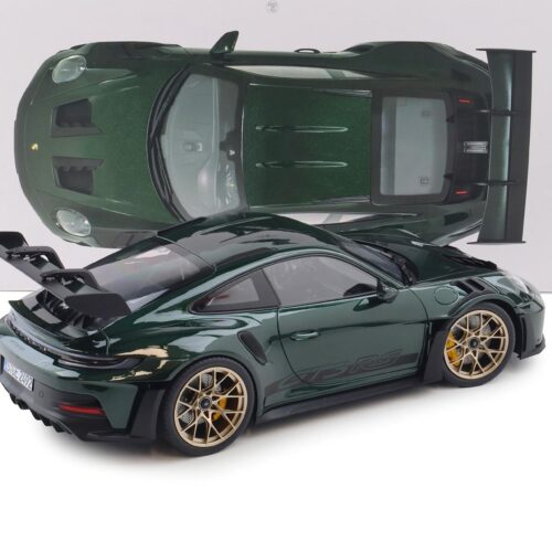 1:12 Norev Porsche 911 992 GT3 RS Coupe 2022 Jet green metallic/ gold wheels