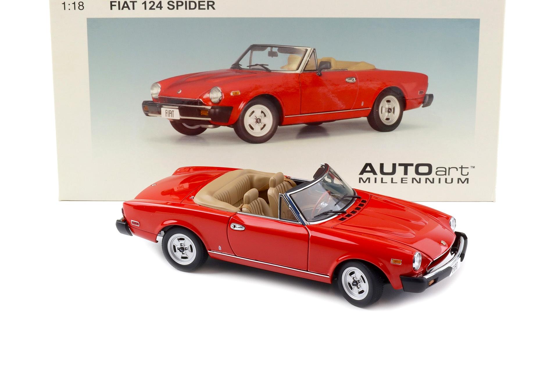1:18 AUTOart Fiat 124 Spider red 72612