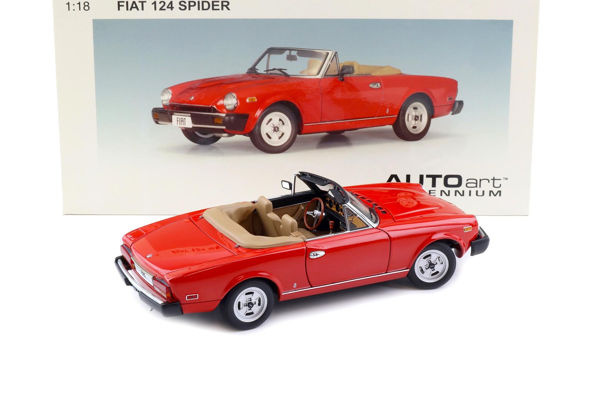 1:18 AUTOart Fiat 124 Spider red 72612