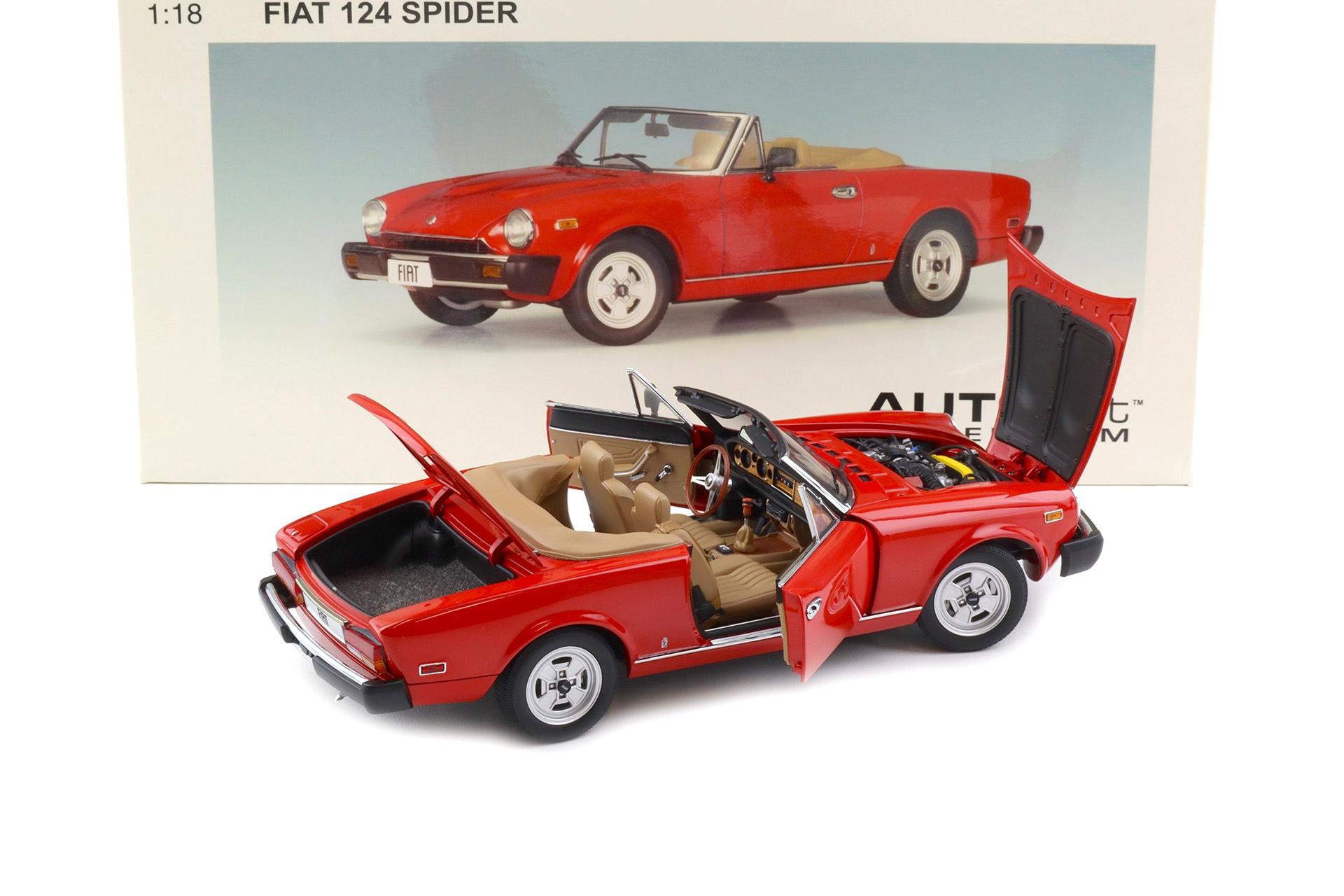 1:18 AUTOart Fiat 124 Spider red 72612