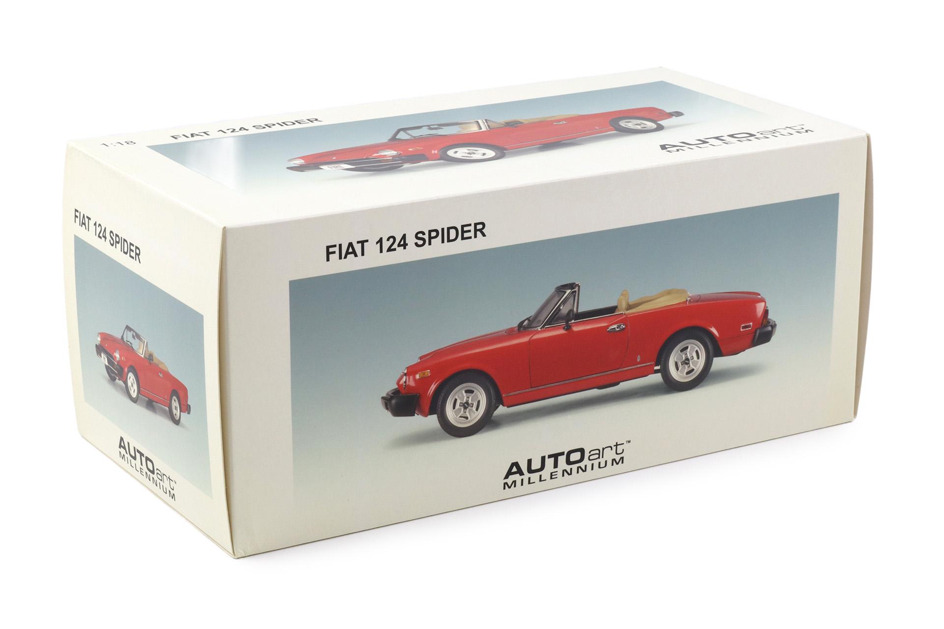1:18 AUTOart Fiat 124 Spider red 72612