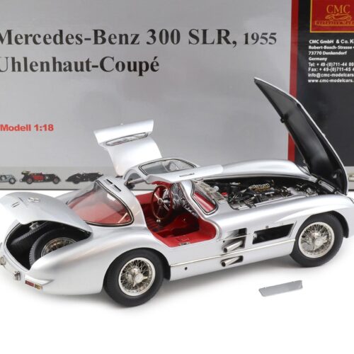 1:18 CMC Mercedes 300 SLR Uhlenhaut Coupe 1955 silver First Edition M-076