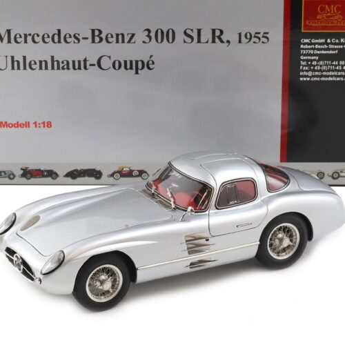 1:18 CMC Mercedes 300 SLR Uhlenhaut Coupe 1955 silver First Edition M-076