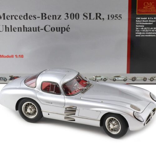 1:18 CMC Mercedes 300 SLR Uhlenhaut Coupe 1955 silver First Edition M-076