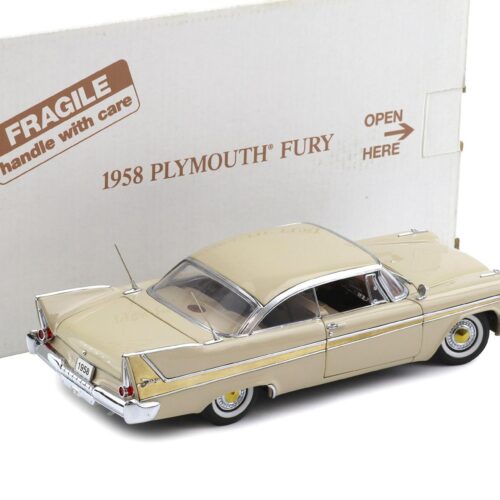 1:24 Danbury Mint 1958 Plymouth Fury Buckskin beige with box