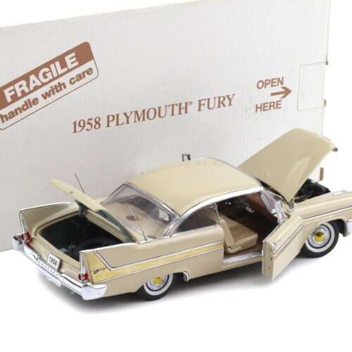1:24 Danbury Mint 1958 Plymouth Fury Buckskin beige with box