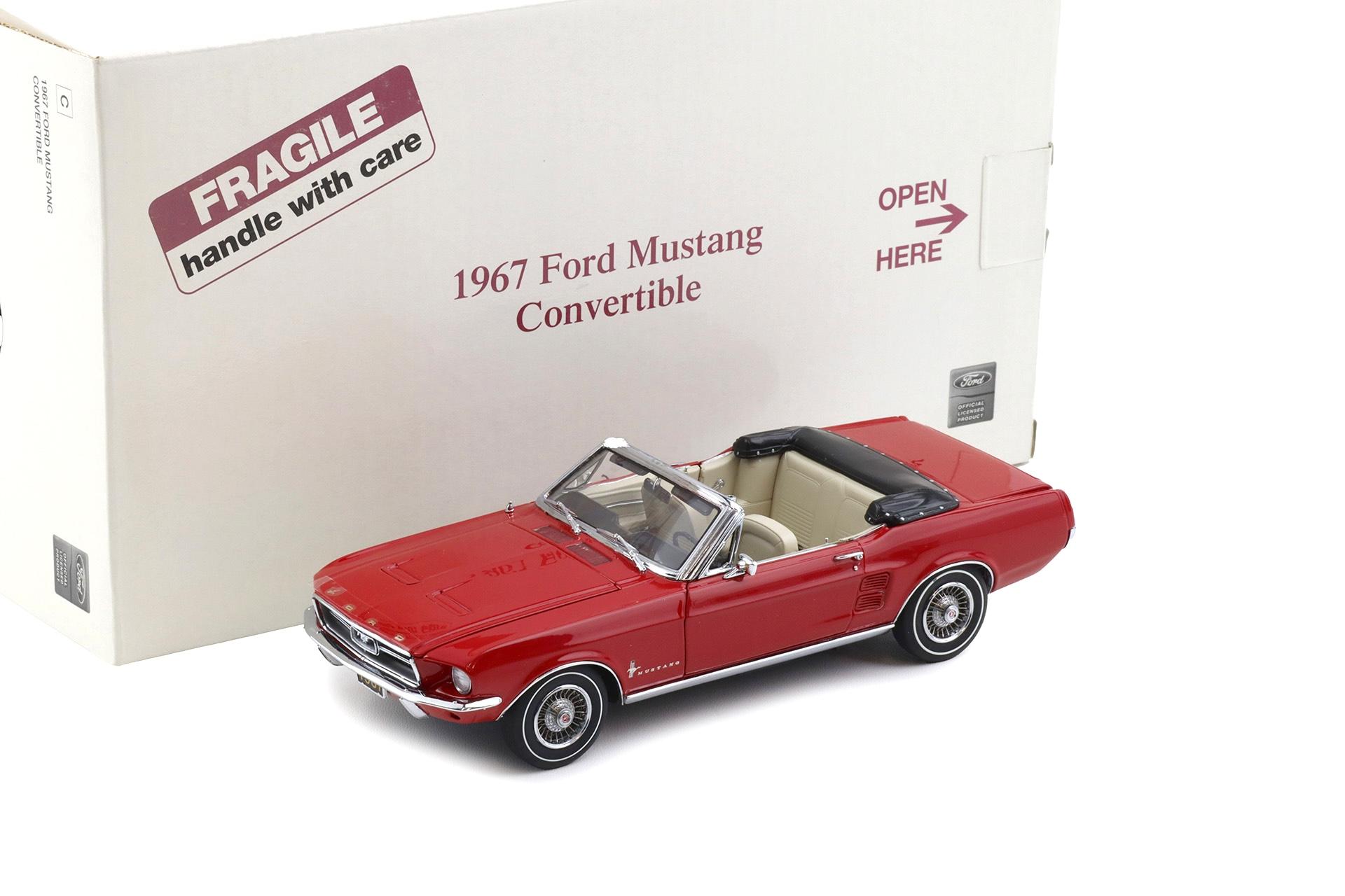 ID 110624 orig.jpg 1:24 Danbury Mint 1967 Ford Mustang Convertible Candy Apple red with box