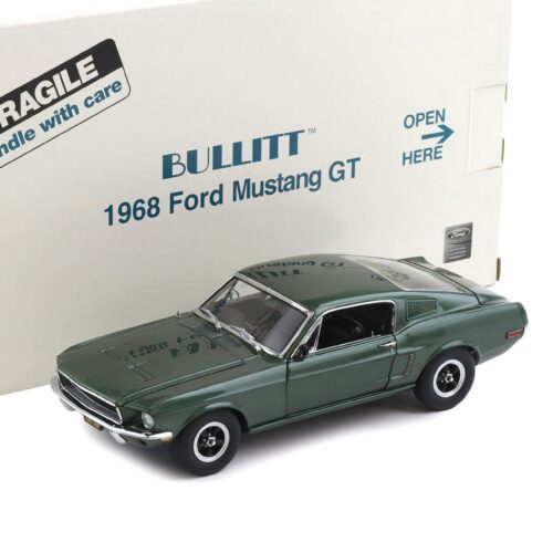 1:24 Danbury Mint 1968 Ford Mustang GT Coupe BULLITT highland green with box