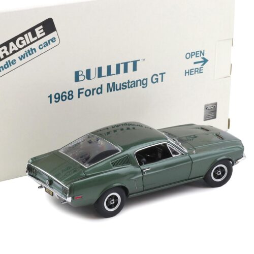 1:24 Danbury Mint 1968 Ford Mustang GT Coupe BULLITT highland green with box