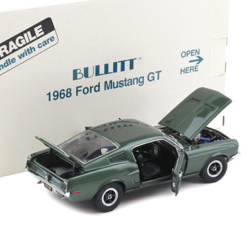 1:24 Danbury Mint 1968 Ford Mustang GT Coupe BULLITT highland green with box