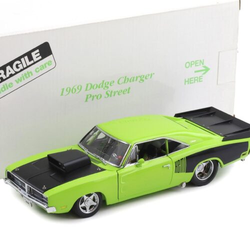 1:24 Danbury Mint 1969 Dodge Charger Pro Street Sublime green with box