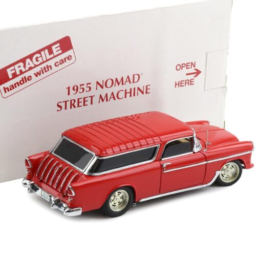 1:24 Danbury Mint 1955 Chevrolet Nomad Street Machine Torch red with box