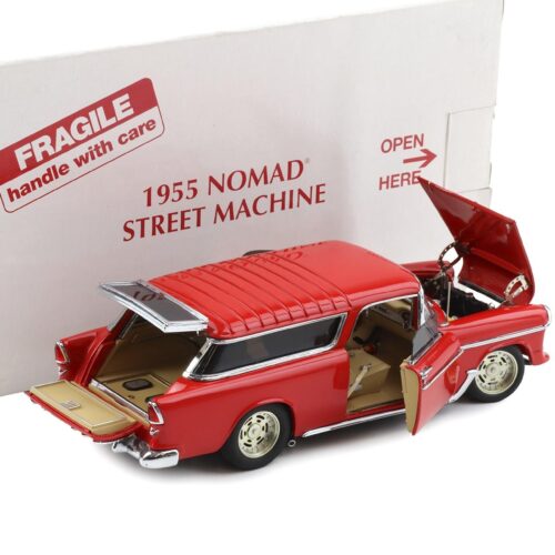 1:24 Danbury Mint 1955 Chevrolet Nomad Street Machine Torch red with box
