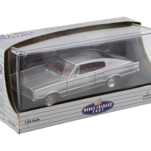 1:24 Classic Metal Works 1967 Dodge Charger silver metallic with Showcase