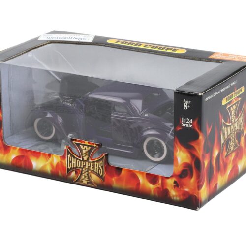 1:24 West Coast Choppers Ford Coupe Street Rod purple metallic