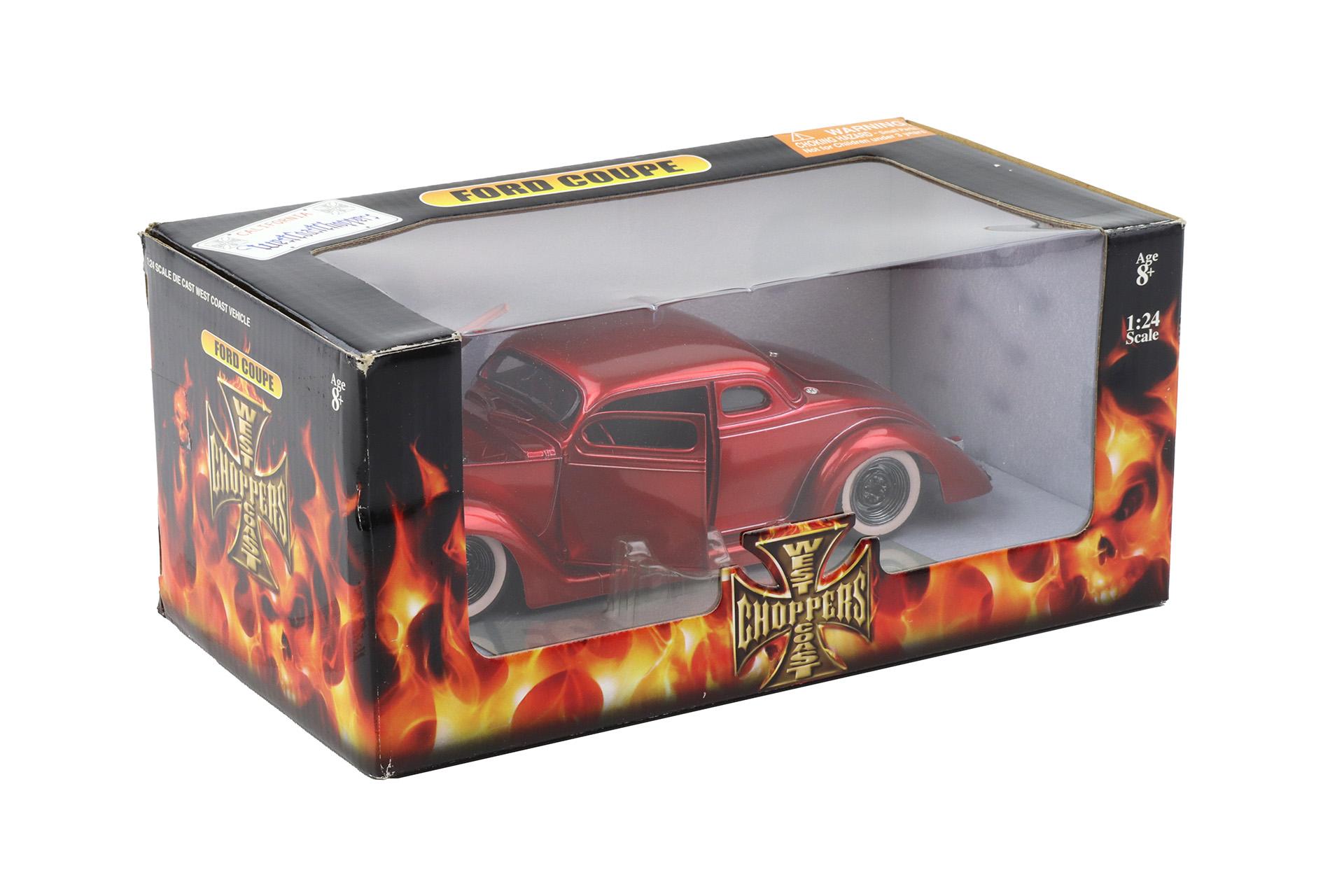 ID 110657 orig.jpg 1:24 West Coast Choppers Ford Coupe Street Rod red metallic