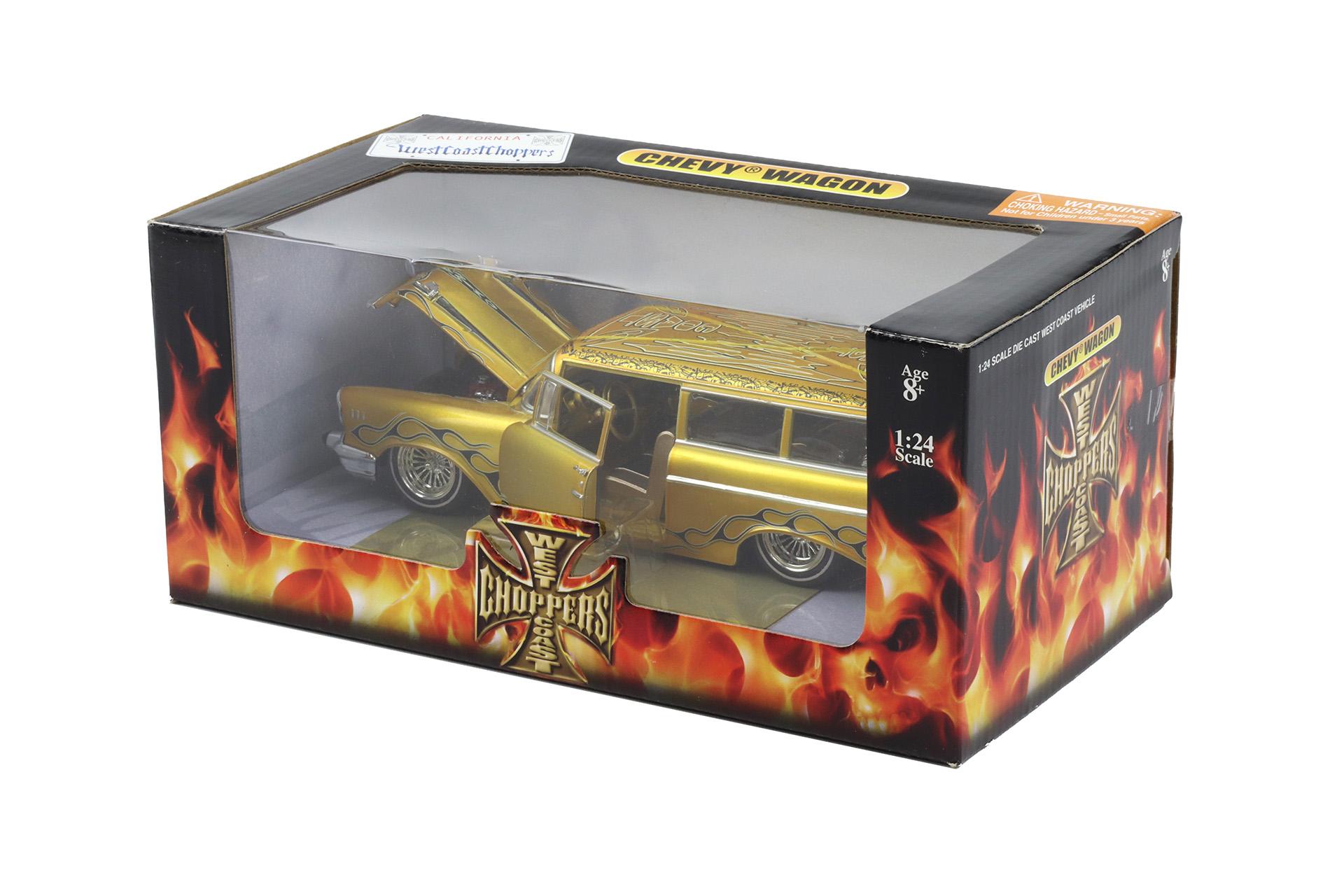 1:24 West Coast Choppers Chevrolet Chevy Wagon gold metallic