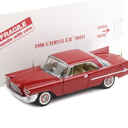 1:24 Danbury Mint 1958 Chrysler 300D Sport Coupe Matador red with box