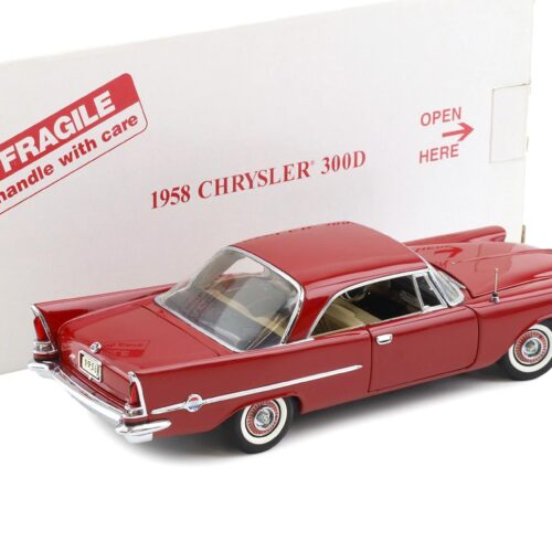 1:24 Danbury Mint 1958 Chrysler 300D Sport Coupe Matador red with box
