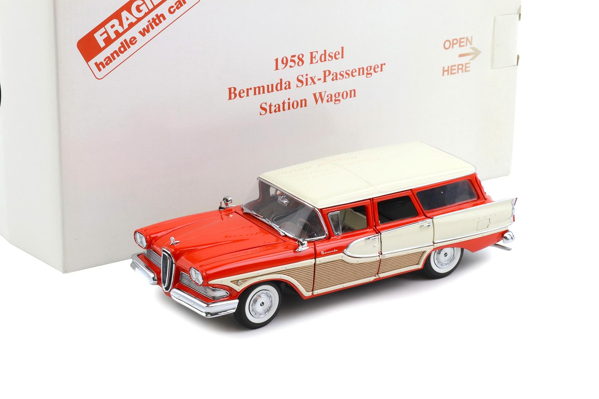 ID 110687 orig.jpg 1:24 Danbury Mint 1958 Edsel Bermuda Six-Passenger Station Wagon red/ white with box