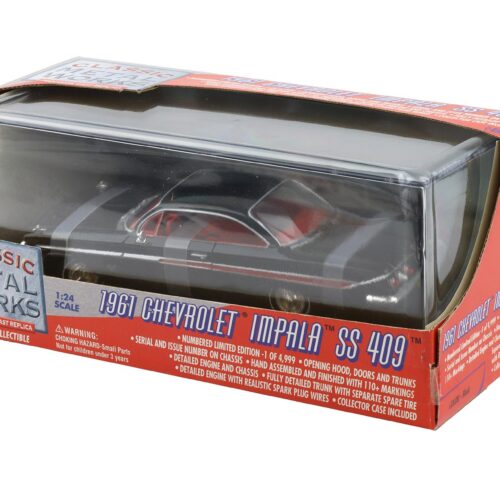1:24 Classic Metal Works 1961 Chevrolet Impala SS 409 black with Showcase