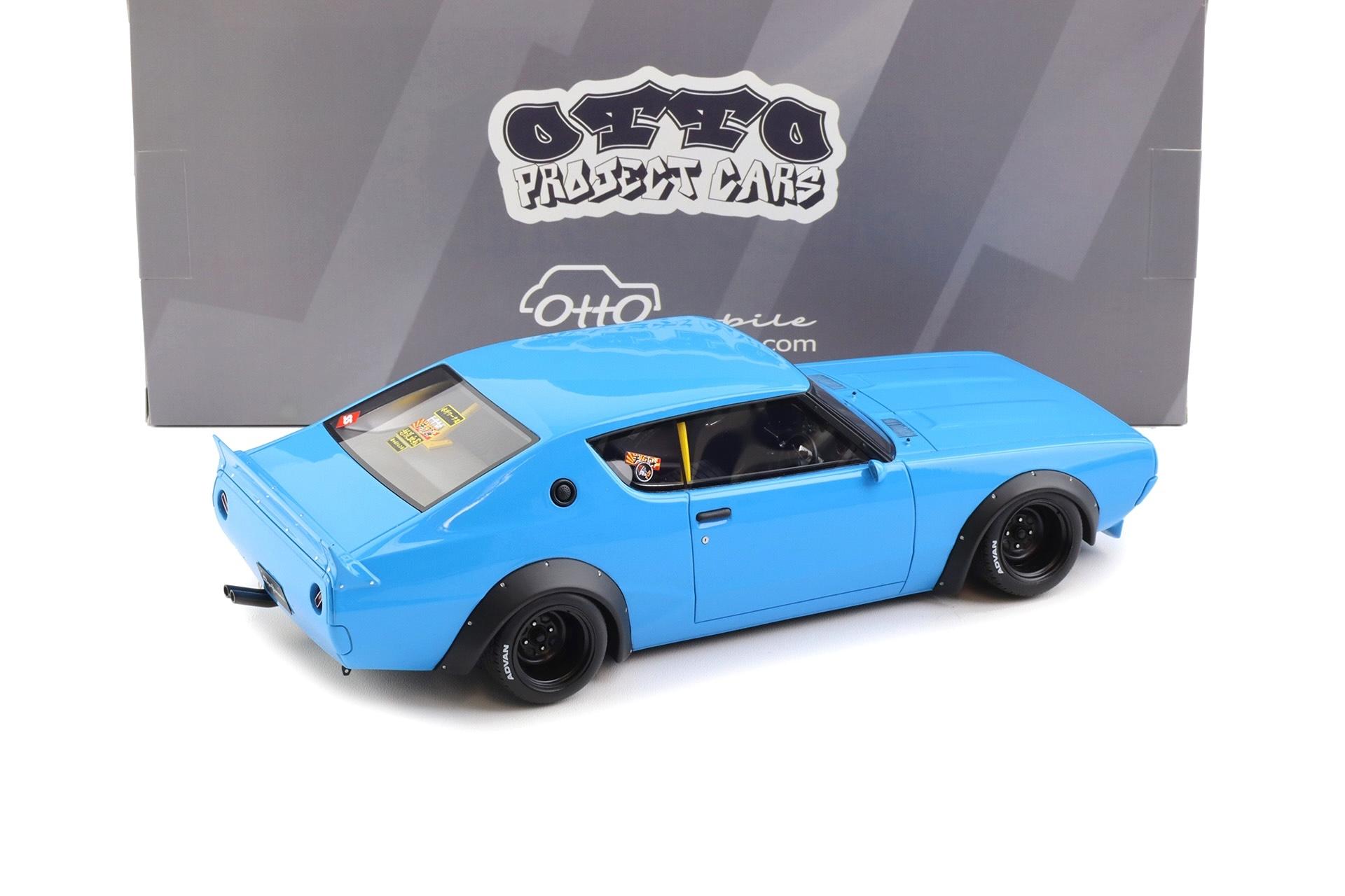1:18 OTTO mobile OT1210 Nissan Skyline 2000 GT-R KPGC110 by LB WORKS blue 2024