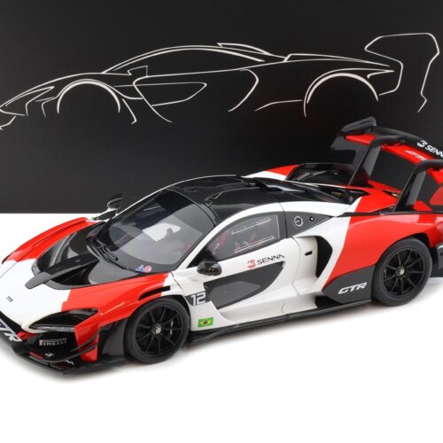 1:18 LCD Models McLaren Senna GTR 2021 white/ red #12 LCD18016-RW