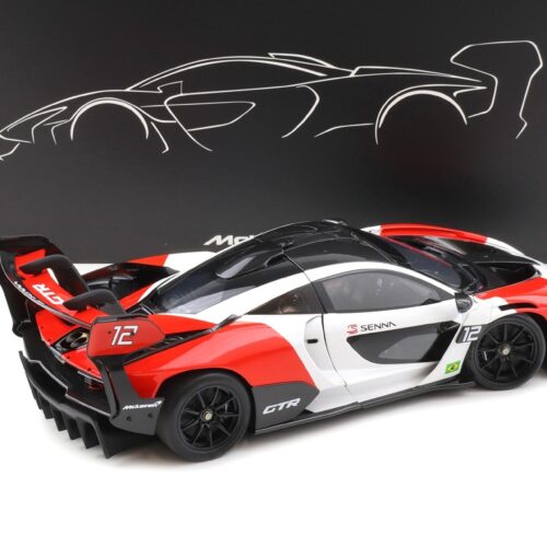 1:18 LCD Models McLaren Senna GTR 2021 white/ red #12 LCD18016-RW