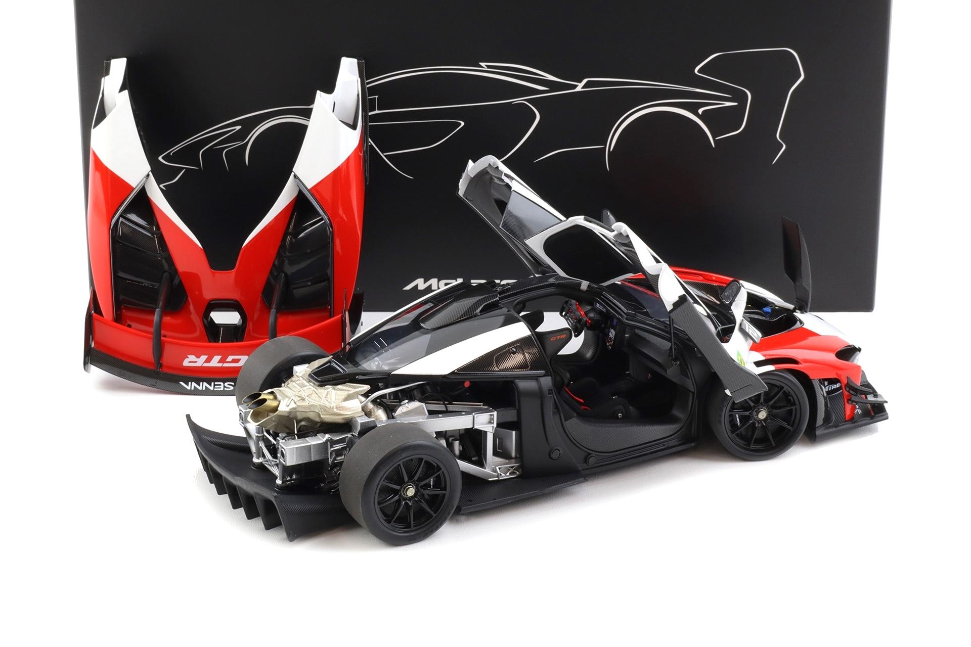 1:18 LCD Models McLaren Senna GTR 2021 white/ red #12 LCD18016-RW