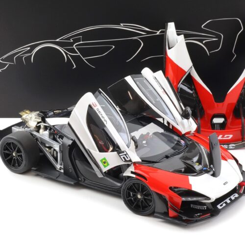 1:18 LCD Models McLaren Senna GTR 2021 white/ red #12 LCD18016-RW