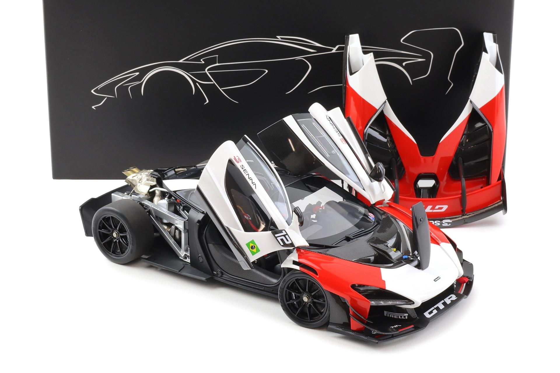 1:18 LCD Models McLaren Senna GTR 2021 white/ red #12 LCD18016-RW