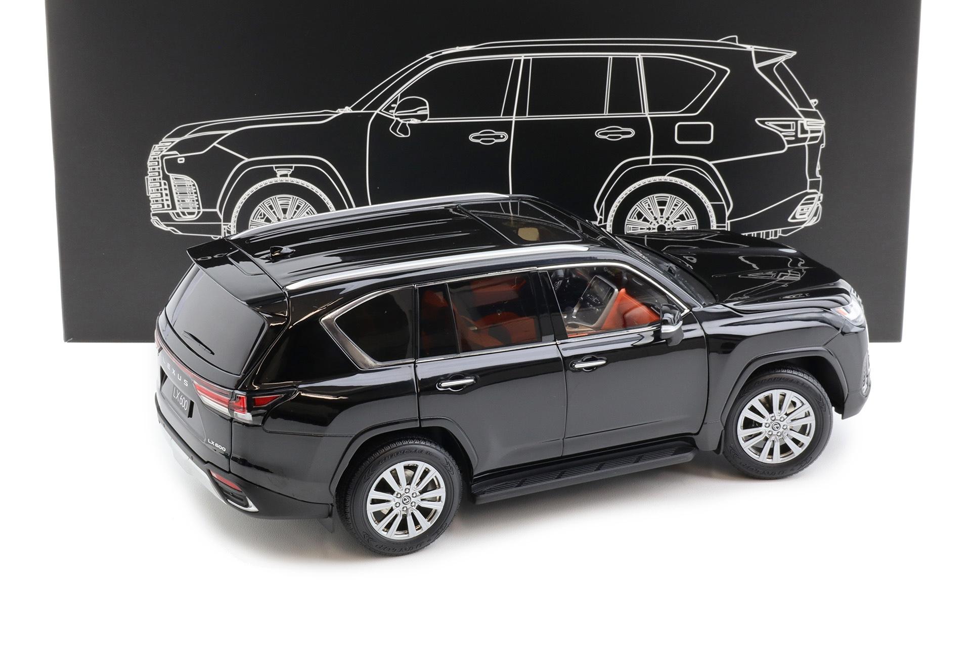 1:18 LCD Models Lexus LX600 SUV 2024 black LCD18021-BL