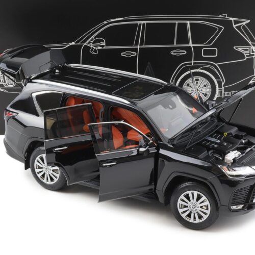 1:18 LCD Models Lexus LX600 SUV 2024 black LCD18021-BL