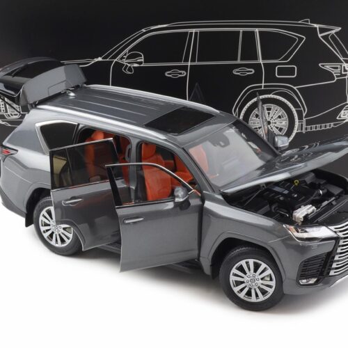 1:18 LCD Models Lexus LX600 SUV 2024 grey metallic LCD18021-GR