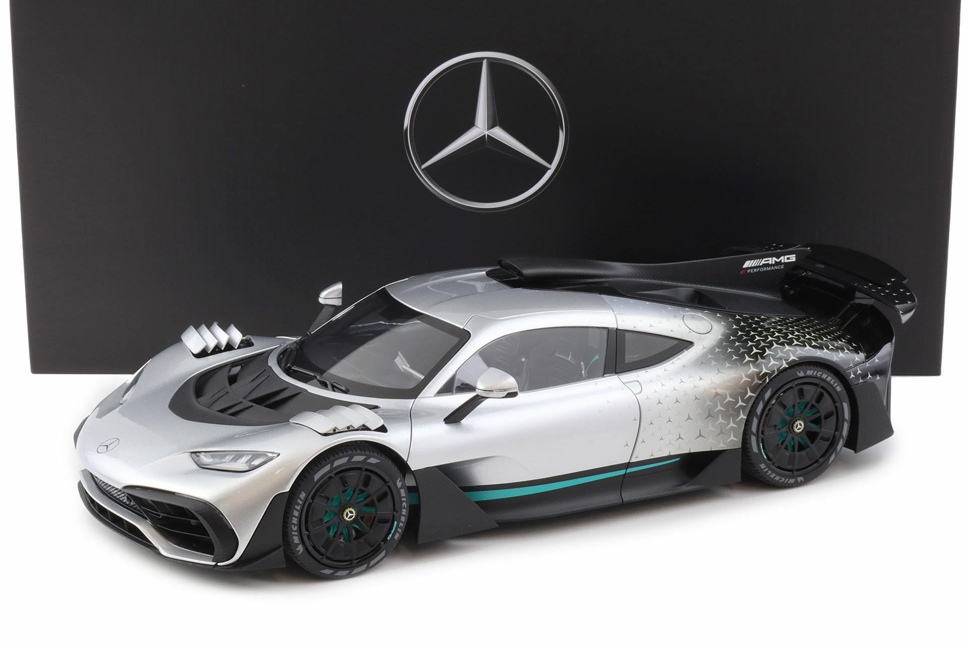 1:12 NZG Mercedes-AMG ONE C298 Star Pattern in AMG silver arrow DEALER VERSION