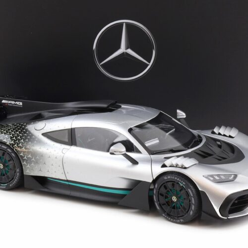 1:12 NZG Mercedes-AMG ONE C298 Star Pattern in AMG silver arrow DEALER VERSION
