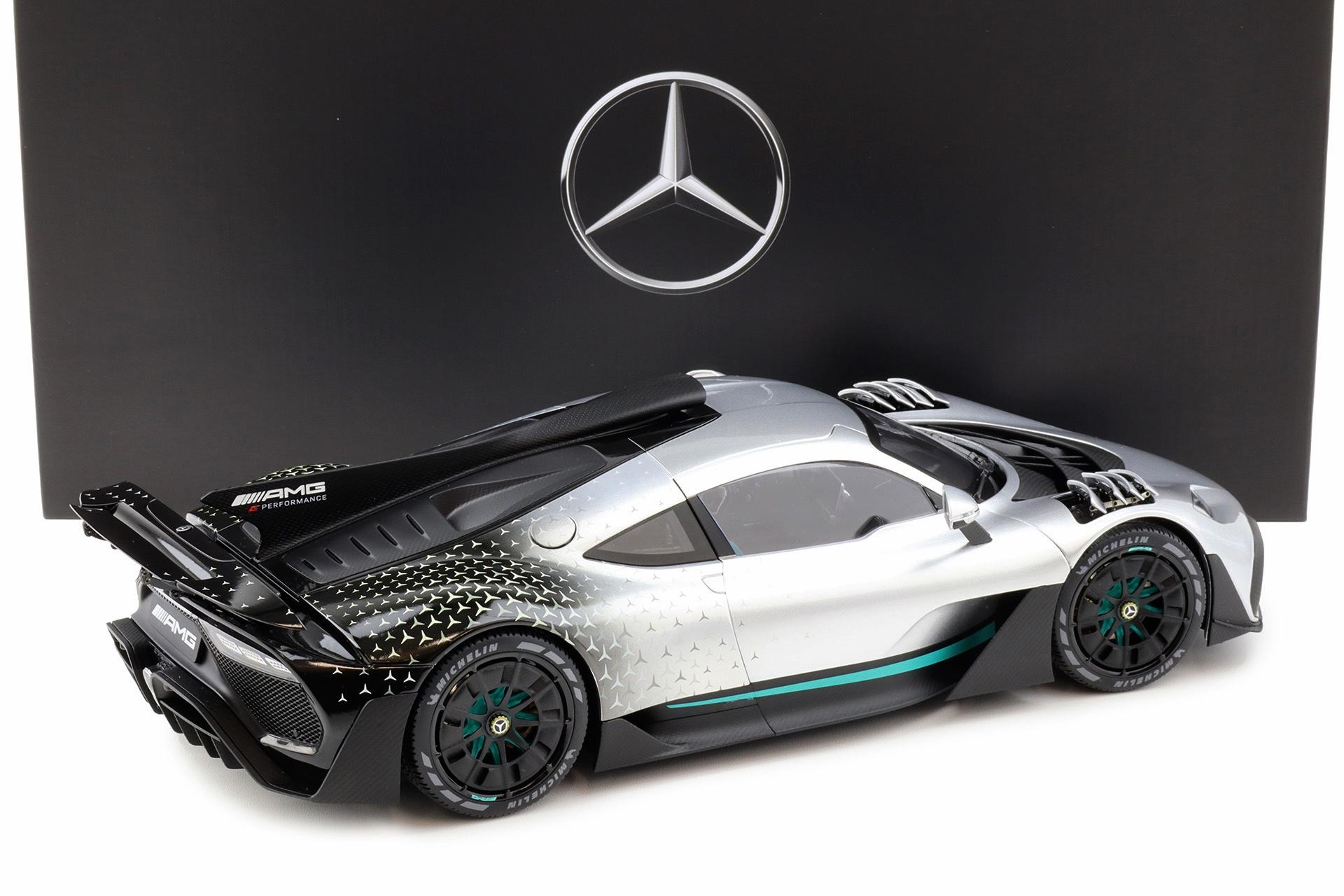1:12 NZG Mercedes-AMG ONE C298 Star Pattern in AMG silver arrow DEALER VERSION