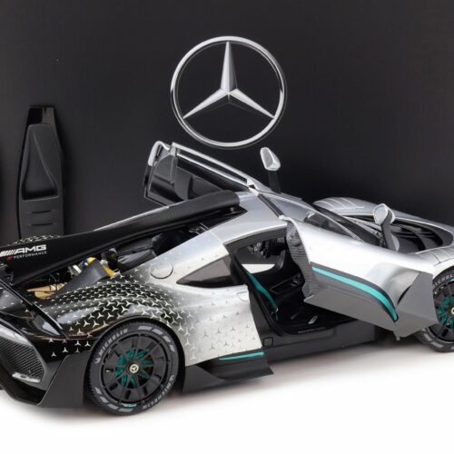 1:12 NZG Mercedes-AMG ONE C298 Star Pattern in AMG silver arrow DEALER VERSION