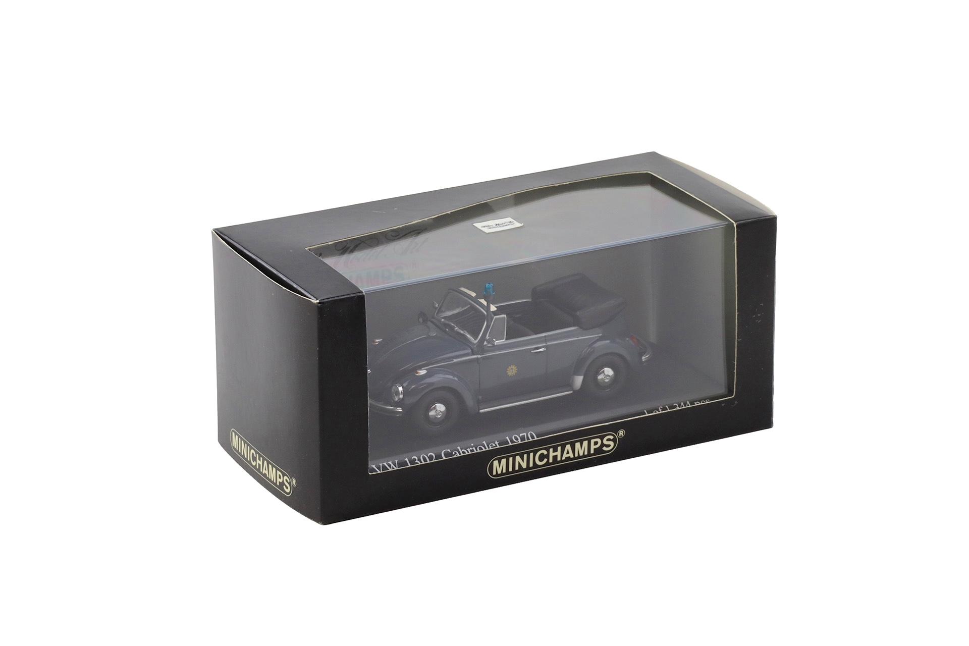 1:43 Minichamps VW 1302 Käfer Cabriolet 1970 Polizei Berlin