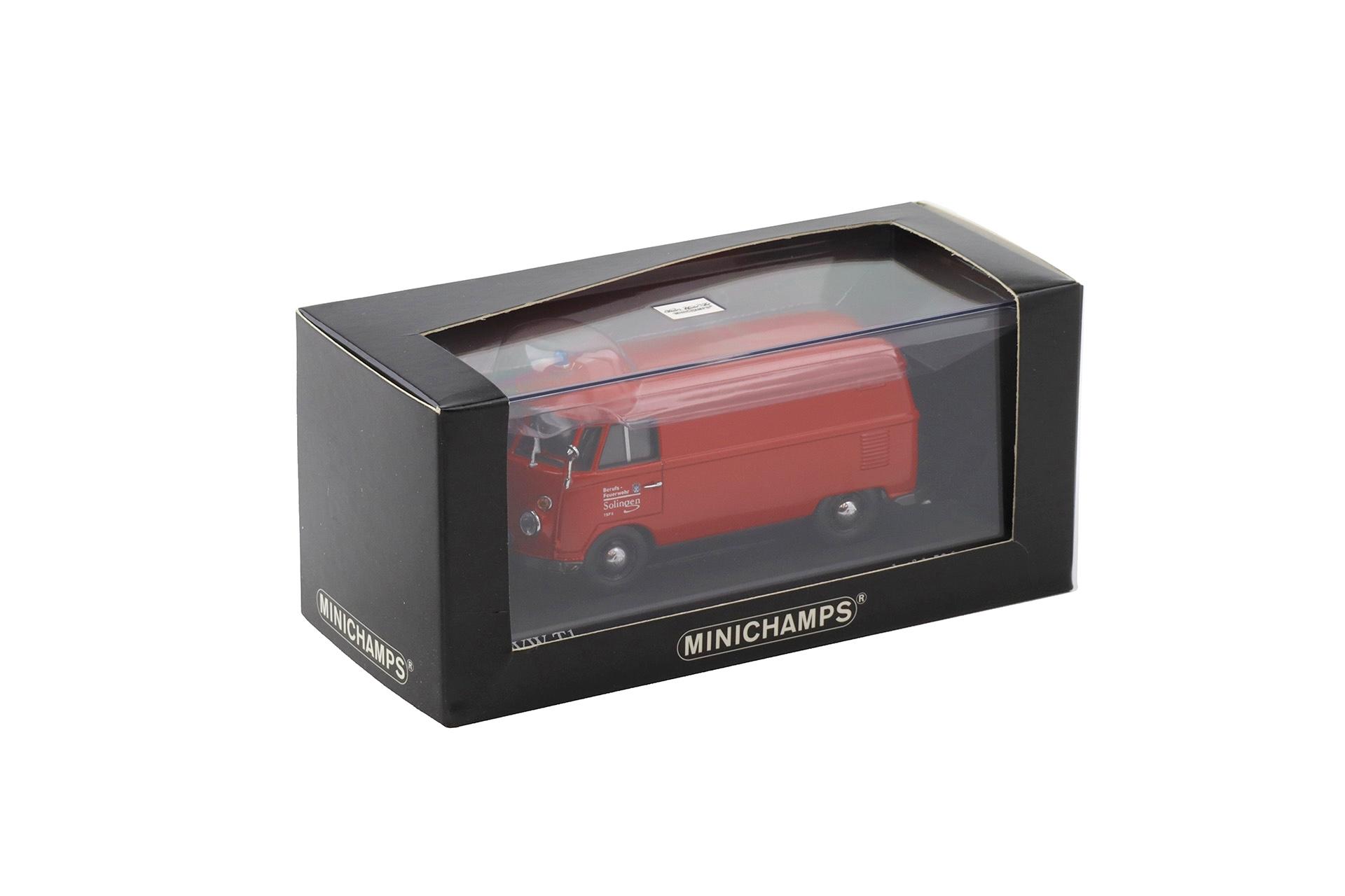1:43 Minichamps VW T1 Kastenwagen 1966 red Feuerwehr Solingen