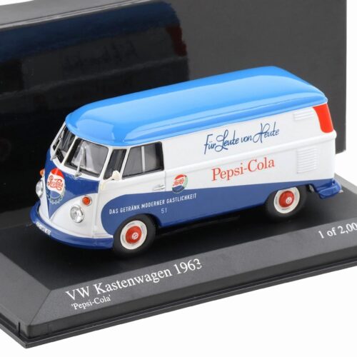 1:43 Minichamps VW T1 Bus Kastenwagen PEPSI-COLA 1963