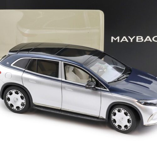 1:18 NZG Mercedes Maybach EQS 680 SUV nautic blue/ hightech silver DEALER VERSION